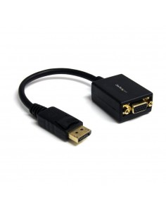 Adaptador displayport a vga startech 28cm - macho - hembra - negro