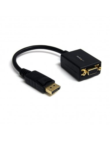 Adaptador displayport a vga startech 28cm - macho - hembra - negro