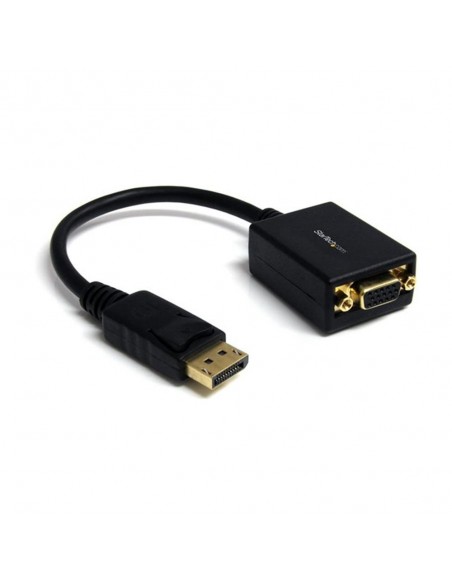 Adaptador displayport a vga startech 28cm - macho - hembra - negro