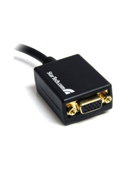 Adaptador displayport a vga startech 28cm - macho - hembra - negro Adaptador displayport a vga startech 28cm - macho - hembra - negro