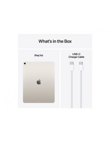 Apple ipad air 8gb 1tb wifi starlight 13 pulgadas - ips - 12mpx