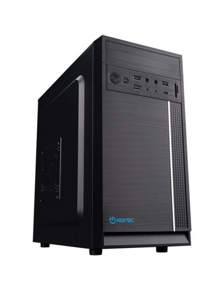 Caja ordenador hiditec q5 pro matx negra fuente 500w