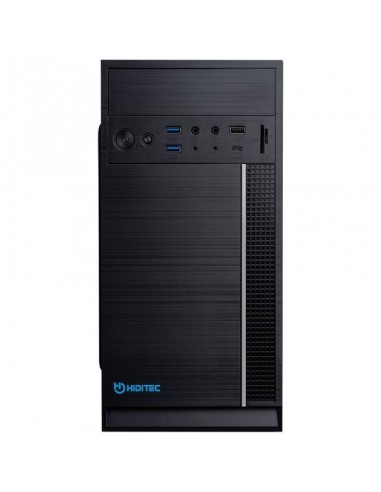 Caja ordenador hiditec q5 pro matx negra fuente 500w