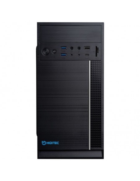 Caja ordenador hiditec q5 pro matx negra fuente 500w
