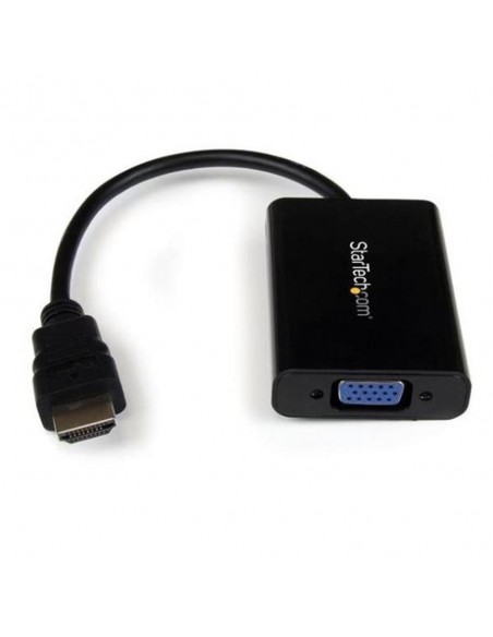 Adaptador hdmi a vga - jack 3.5mm - micro usb tipo b startech 25cm - macho - hembra - negro