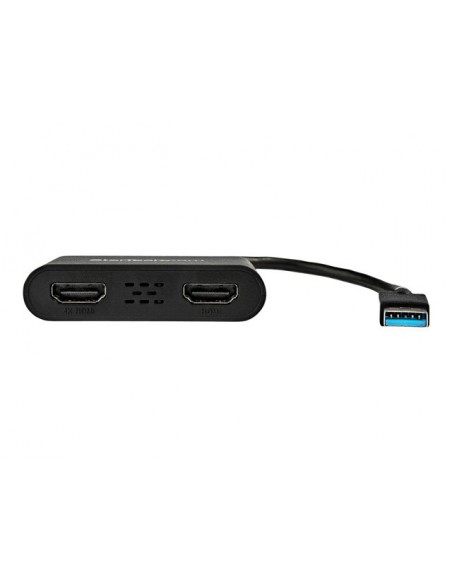 Adaptador usb 3.0 a 2x hdmi staretch 25cm - macho - hembra - negro Adaptador usb 3.0 a 2x hdmi staretch 25cm - macho - hembra - negro