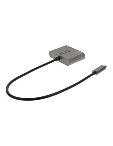 Adaptador usb tipo c a usb tipo c - usb tipo a - hdmi startech macho - hembra - gris