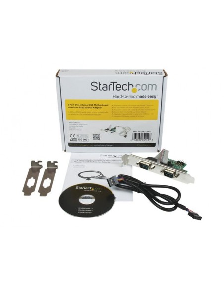 Bracket para placa base startech 2x rs232 Bracket para placa base startech 2x rs232