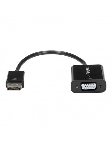 Cable displayport a vga startech 10cm - macho - hembra - negro