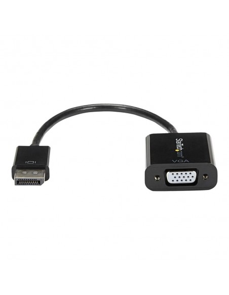 Cable displayport a vga startech 10cm - macho - hembra - negro