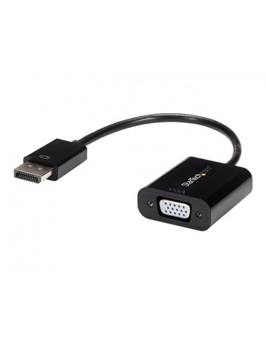Cable displayport a vga startech 10cm - macho - hembra - negro