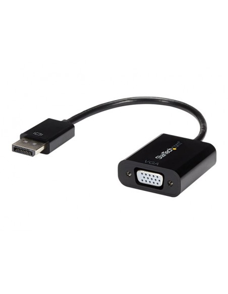 Cable displayport a vga startech 10cm - macho - hembra - negro Cable displayport a vga startech 10cm - macho - hembra - negro