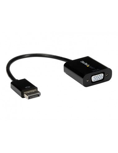 Cable displayport a vga startech 10cm - macho - hembra - negro
