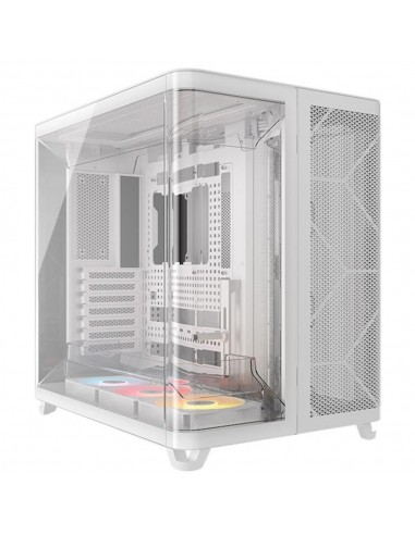 Caja ordenador corsair air 5400 rs - r argb atx cristal templado blanca