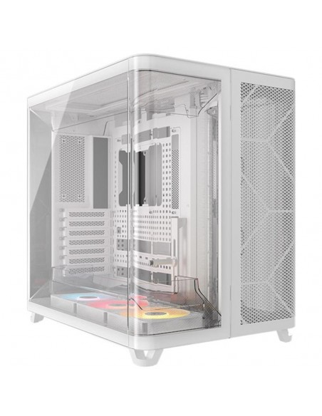 Caja ordenador corsair air 5400 rs - r argb atx cristal templado blanca