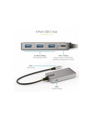 Hub startech usb tipo c 5 en 1