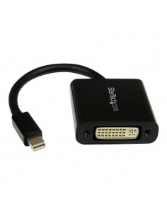 Adaptador mini dp a dvi startech 17cm - macho - hembra - negro