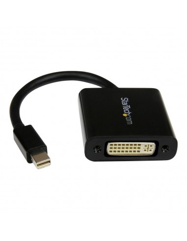 Adaptador mini dp a dvi startech 17cm - macho - hembra - negro