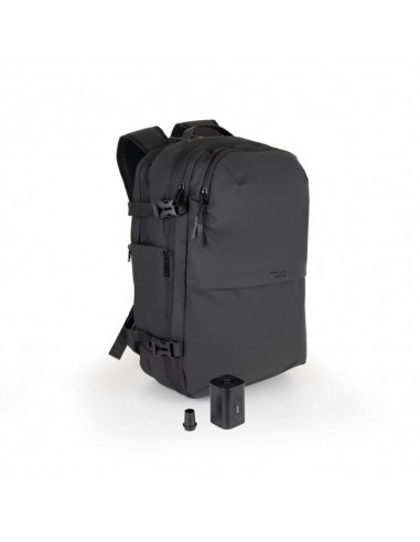 Mochila tooq tqbp - v101 - bk para portatil 17 pulgadas negra + comprension vacio y bomba aire 30 - 55l