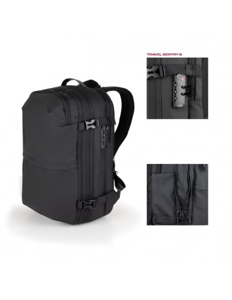 Mochila tooq tqbp - v101 - bk para portatil 17 pulgadas negra + comprension vacio y bomba aire 30 - 55l Mochila tooq tqbp - v101 - bk para portatil 17 pulgadas negra + comprension vacio y bomba aire 30 - 55l