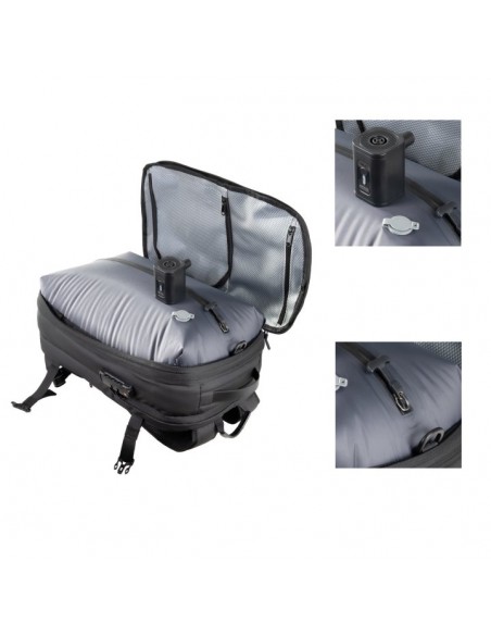 Mochila tooq tqbp - v101 - bk para portatil 17 pulgadas negra + comprension vacio y bomba aire 30 - 55l Mochila tooq tqbp - v101 - bk para portatil 17 pulgadas negra + comprension vacio y bomba aire 30 - 55l