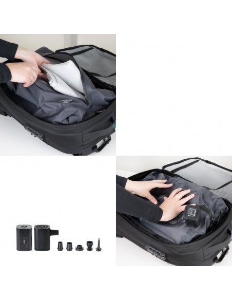 Mochila tooq tqbp - v101 - bk para portatil 17 pulgadas negra + comprension vacio y bomba aire 30 - 55l Mochila tooq tqbp - v101 - bk para portatil 17 pulgadas negra + comprension vacio y bomba aire 30 - 55l