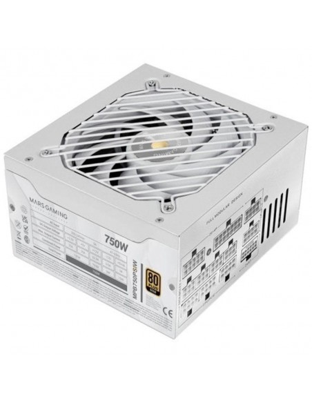 Fuente alimentacion mars gaming mpb750psiw atx 750w blanca