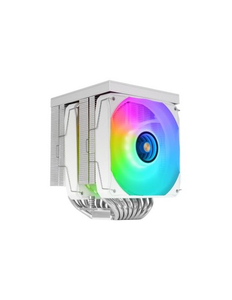 Ventilador cpu mars gaming mcpulcdprow argb 2x 120mm blanco