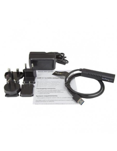 Cable usb 3.1 10gb a sata startech 0.85m - macho - hembra - negro Cable usb 3.1 10gb a sata startech 0.85m - macho - hembra - negro