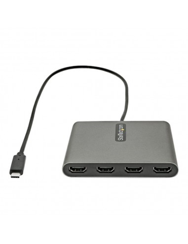 Adaptador usb tipo c a 4x hdmi startech 0.5m - macho - hembra - gris
