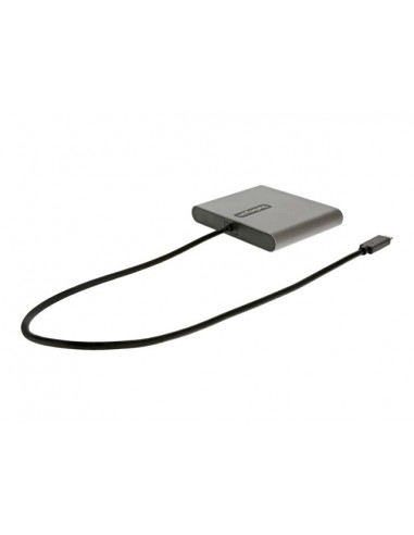 Adaptador usb tipo c a 4x hdmi startech 0.5m - macho - hembra - gris