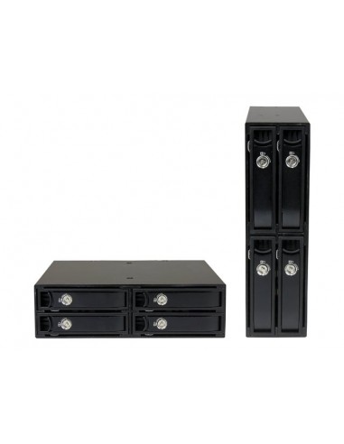 Rack movil startech 5.25 pulgadas 4x 2.5 pulgadas