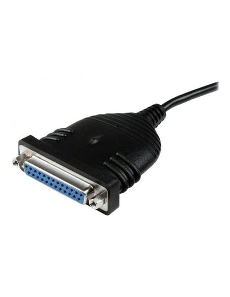 Cable db25 a usb tipo a startech 1.86m - hembra - macho - negro Cable db25 a usb tipo a startech 1.86m - hembra - macho - negro
