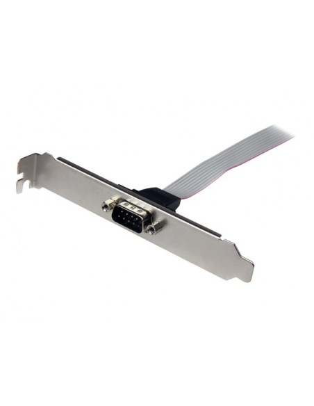 Bracket db9 a idc10 startech 0.41m - macho - hembra - gris