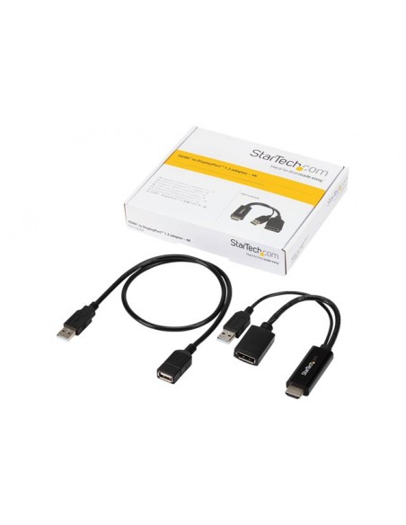 Conversor hdmi - usb tipo a a displayport startech - macho - hembra - negro