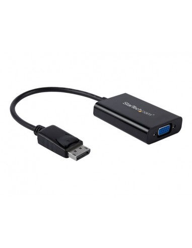 Adaptador displayport a vga startech 0.184m - macho - hembra - negro + cable micro usb tipo b a usb tipo a
