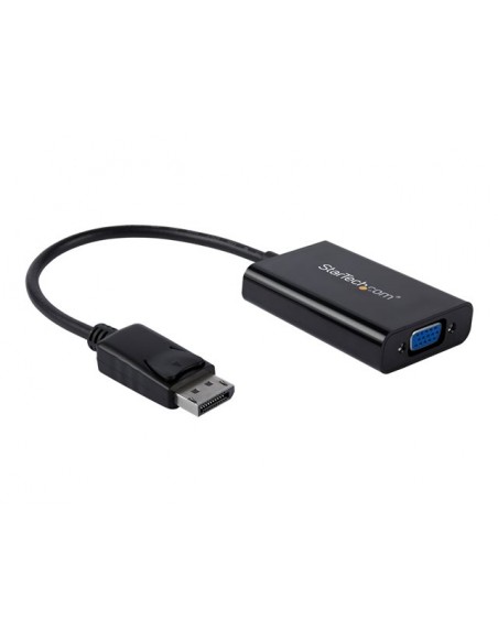 Adaptador displayport a vga startech 0.184m - macho - hembra - negro + cable micro usb tipo b a usb tipo a