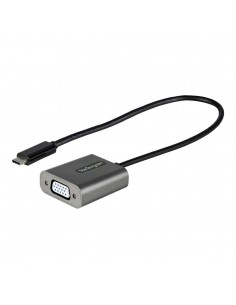 Adaptador usb tipo c a vga startech 0.30m - macho - hembra - negro