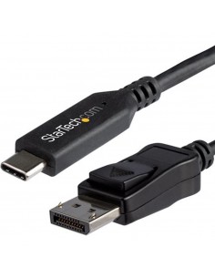 Cable usb tipo c a displayport startech 1.8m - macho - macho - negro
