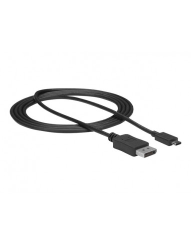 Cable usb tipo c a displayport 4k startech 1.8m - macho - macho - negro