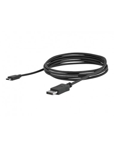 Cable usb tipo c a displayport 4k startech 1.8m - macho - macho - negro