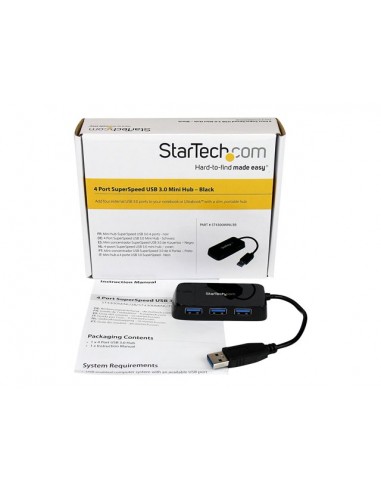 Hub startech usb tipo a 4 en 1