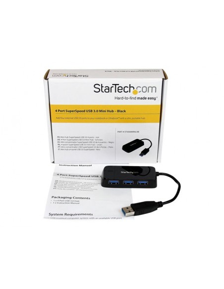 Hub startech usb tipo a 4 en 1