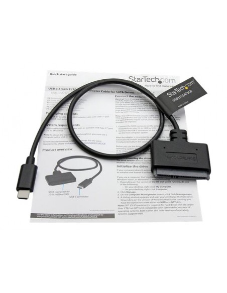 Cable usb tipo c a sata 6gb - s startech para disco duro 2.5 pulgadas Cable usb tipo c a sata 6gb - s startech para disco duro 2.5 pulgadas
