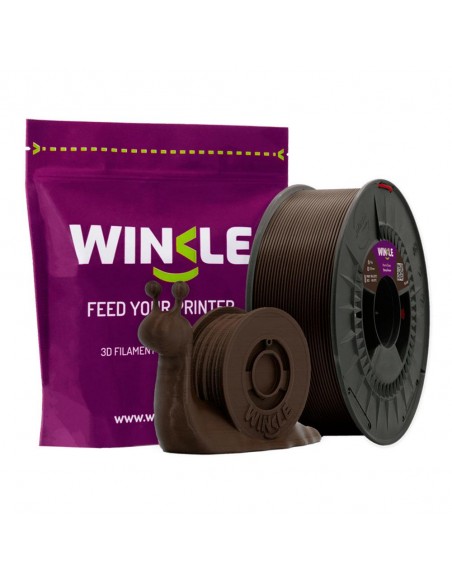 Filamento marron ebano winkle pla - hd - 1.75mm - impresora 3d - 1 kg