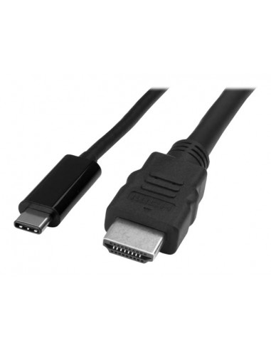 Cable usb tipo c a hdmi startech 1m - macho - macho - negro