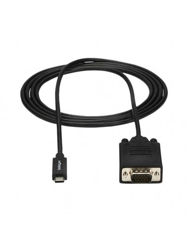 Cable usb tipo c a vga startech 2m -  macho - macho -  negro