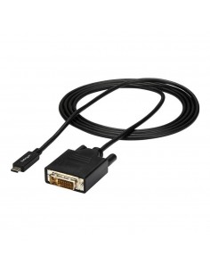 Cable usb tipo c a dvi - d startech 2m - macho - macho - negro