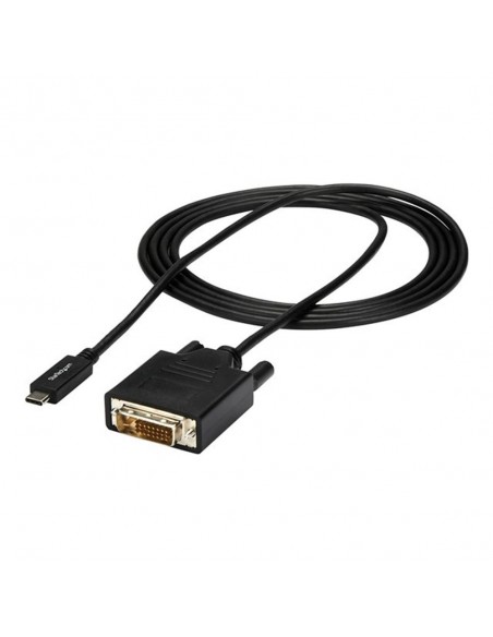 Cable usb tipo c a dvi - d startech 2m - macho - macho - negro