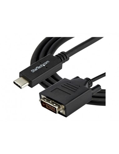 Cable usb tipo c a dvi - d startech 2m - macho - macho - negro